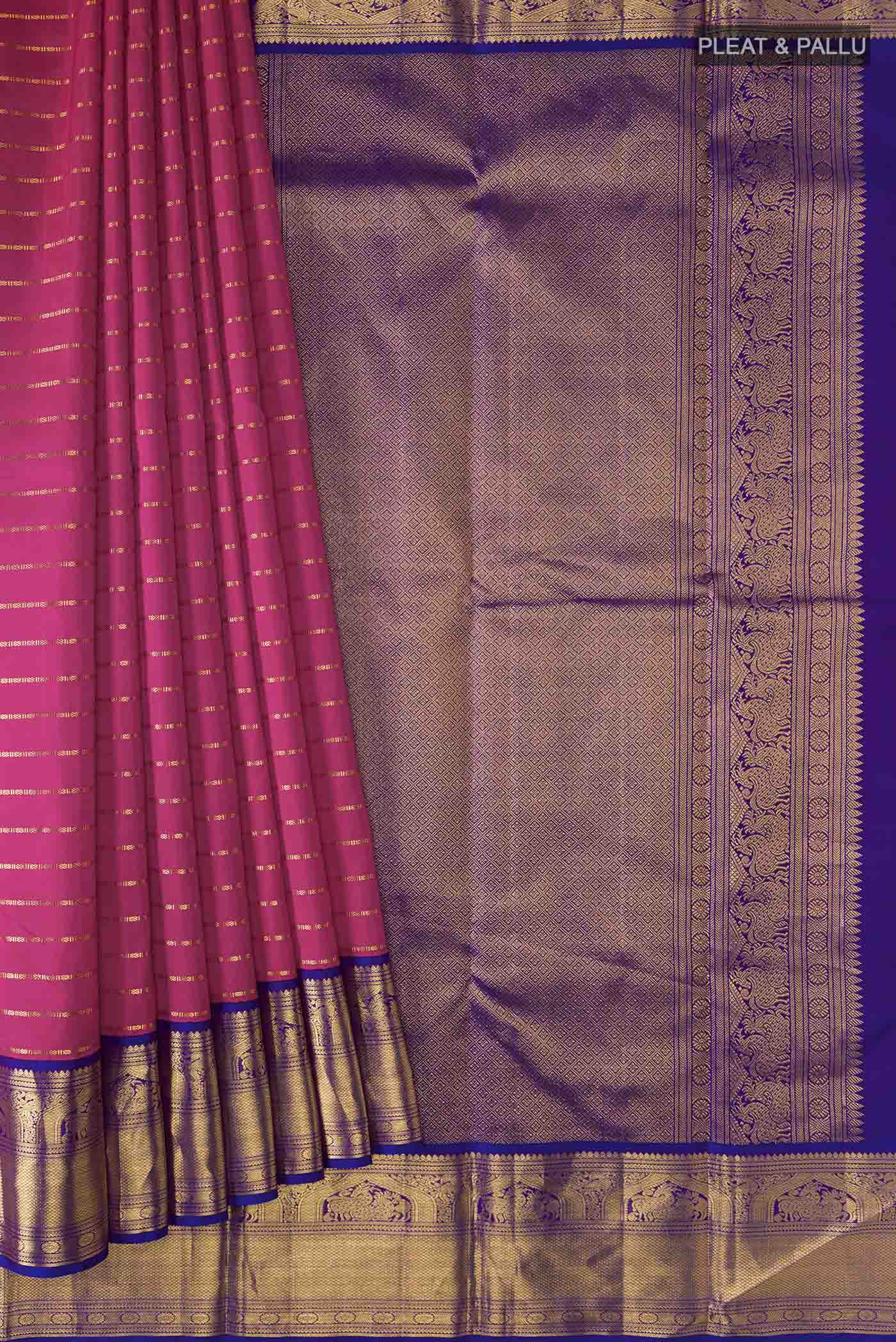 pleats pallu