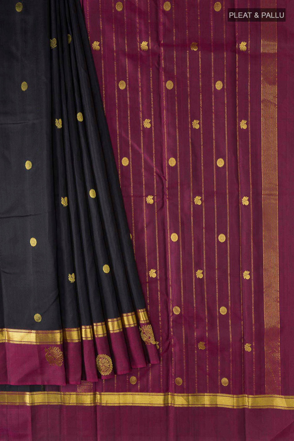 pleats pallu