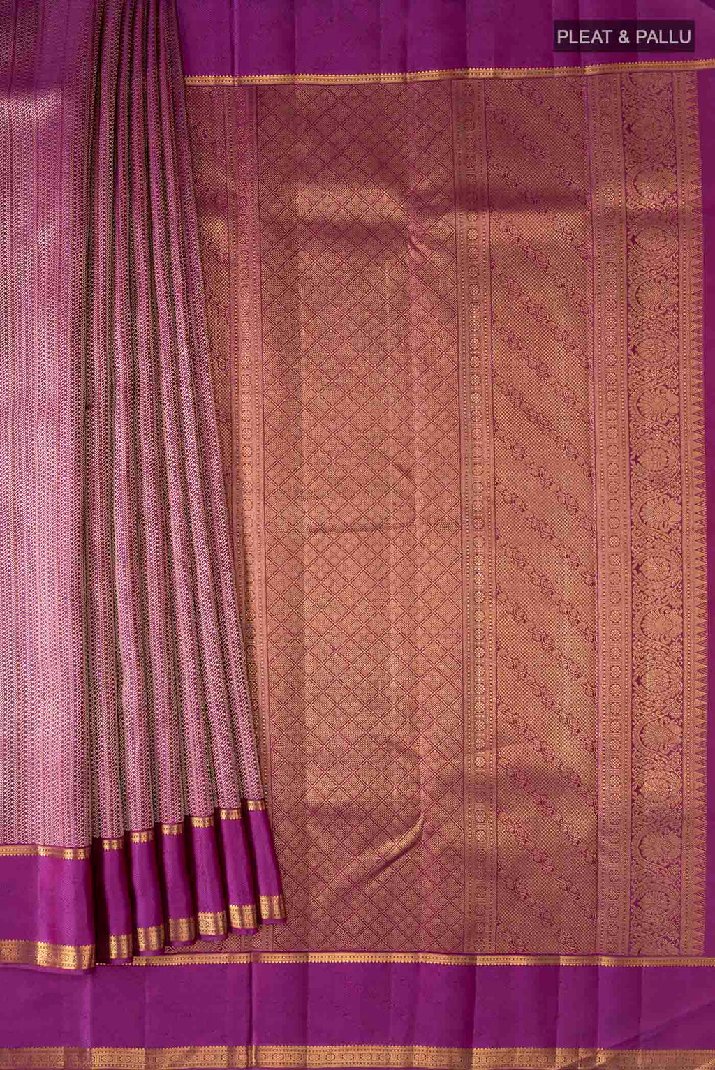 pleats pallu
