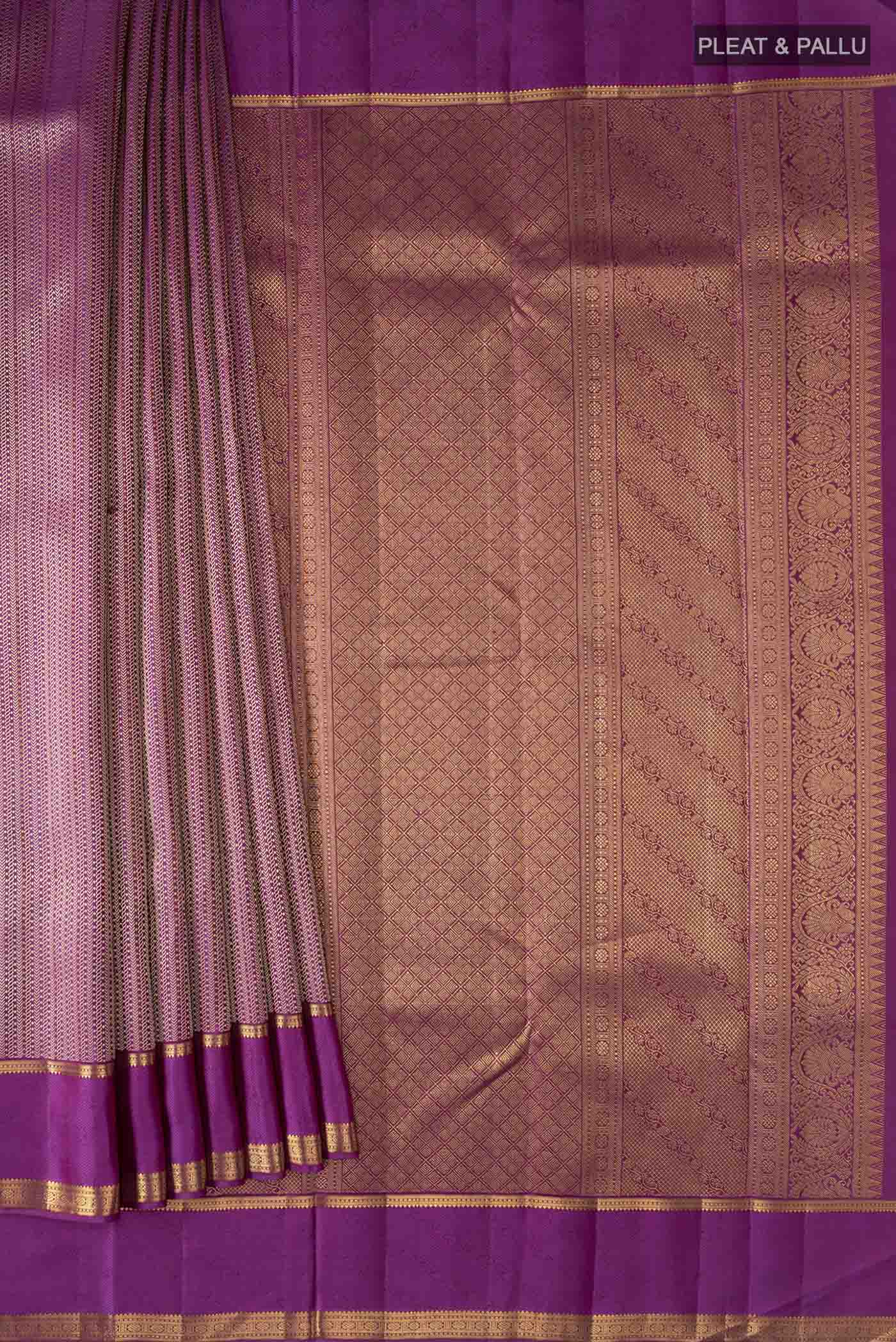 pleats pallu