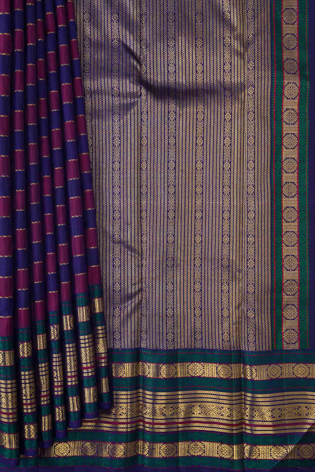 pleats pallu