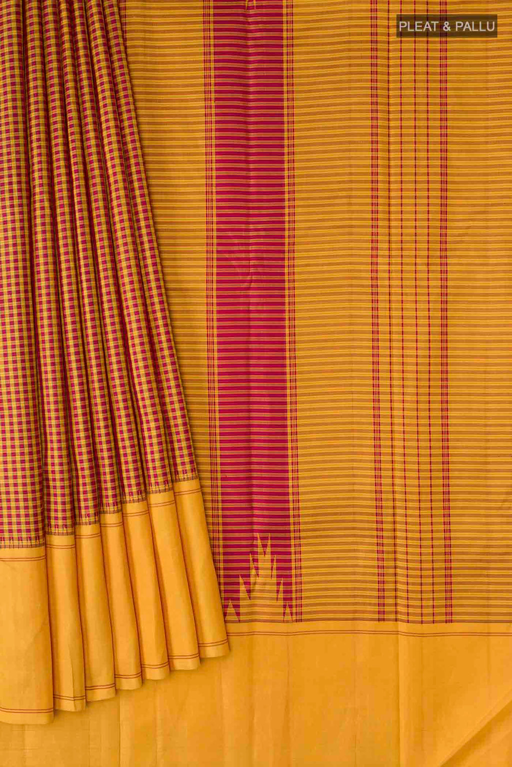 pleats pallu