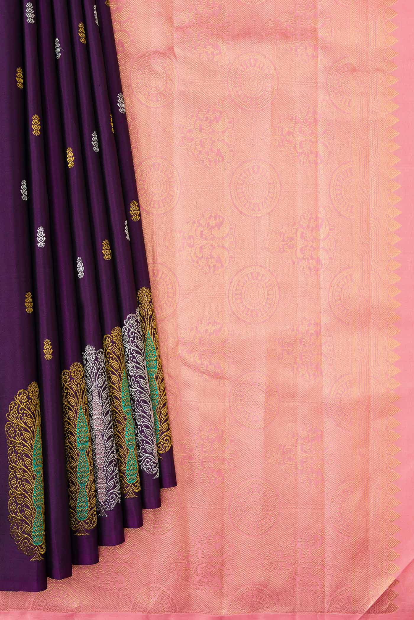 pleats pallu