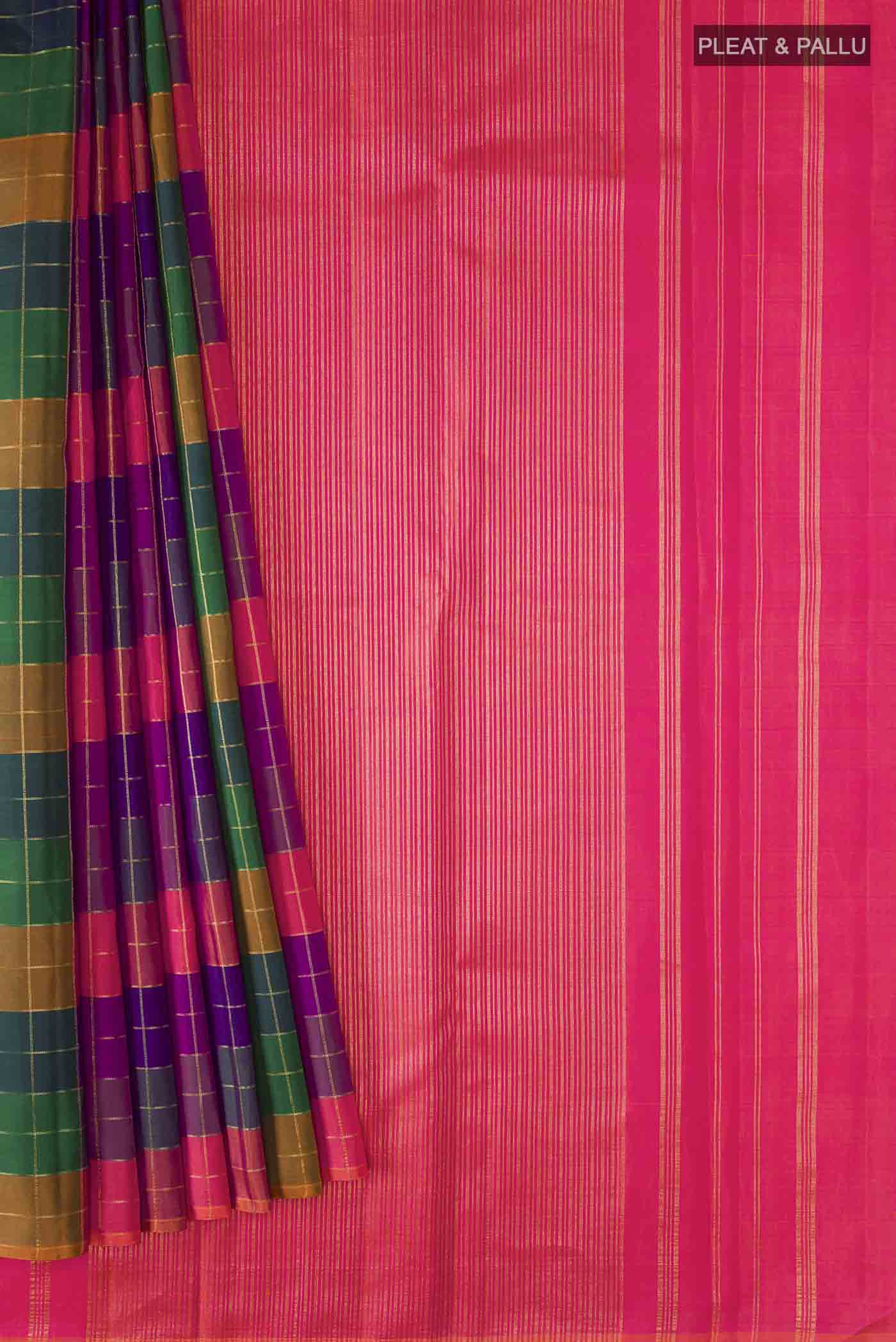 pleats pallu