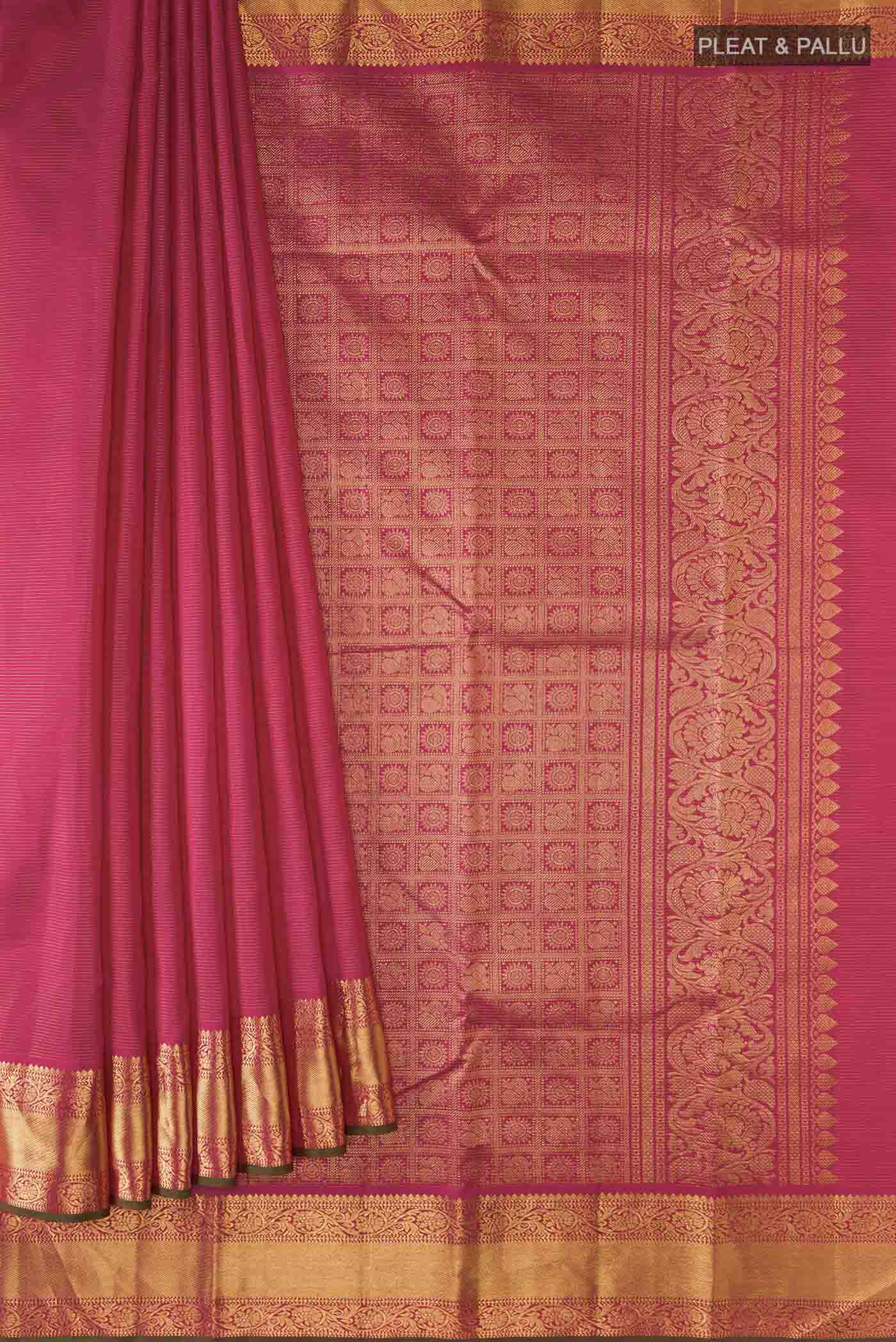 pleats pallu