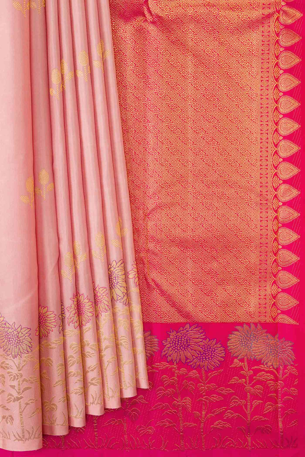 pleats pallu