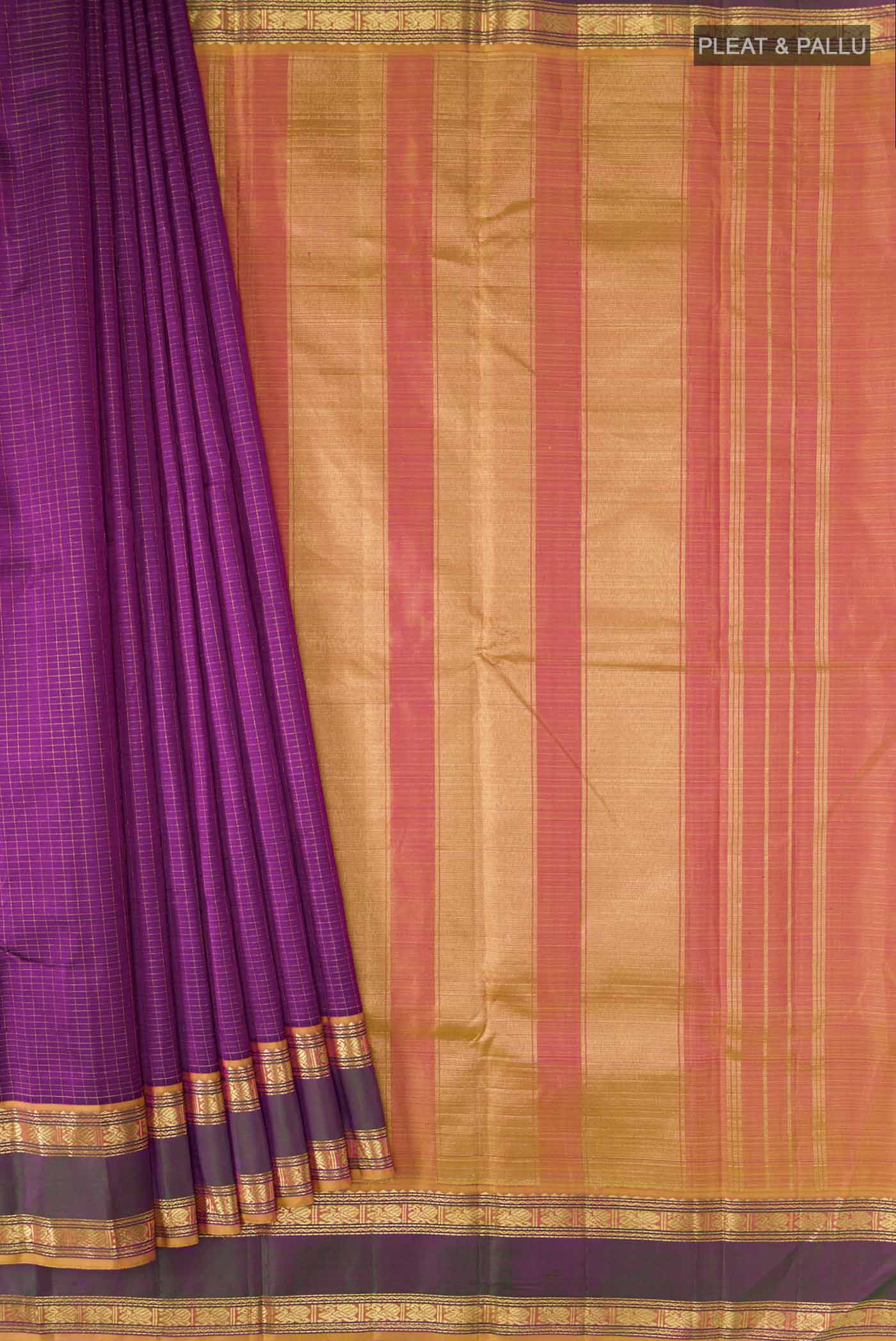 pleats pallu
