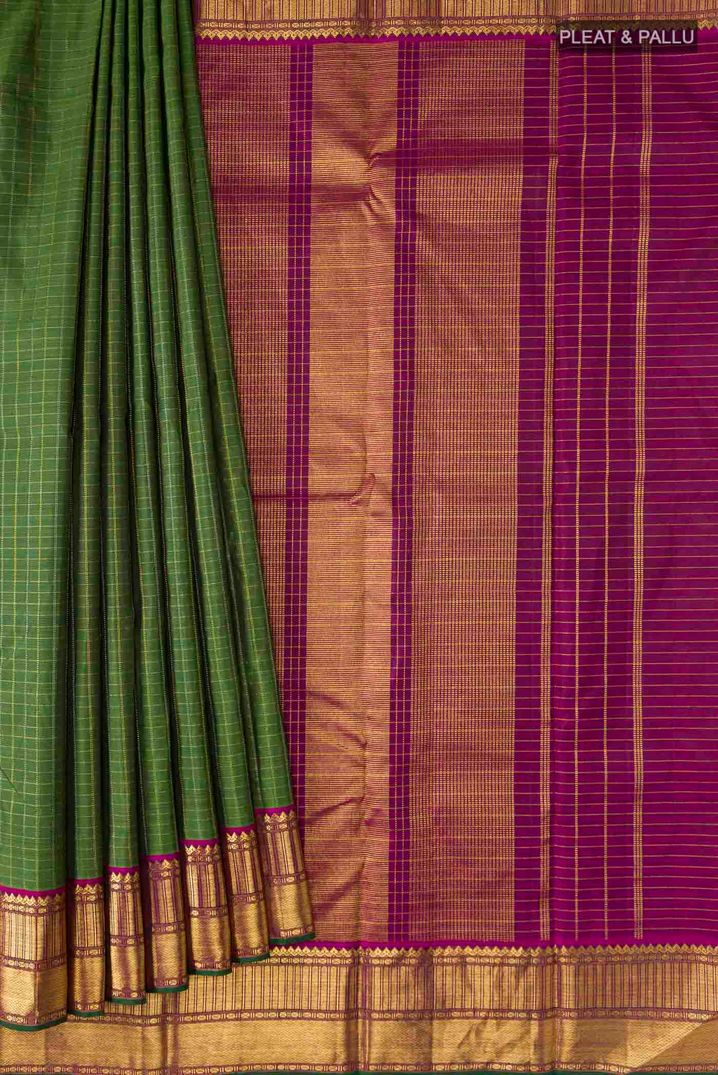 pleats pallu