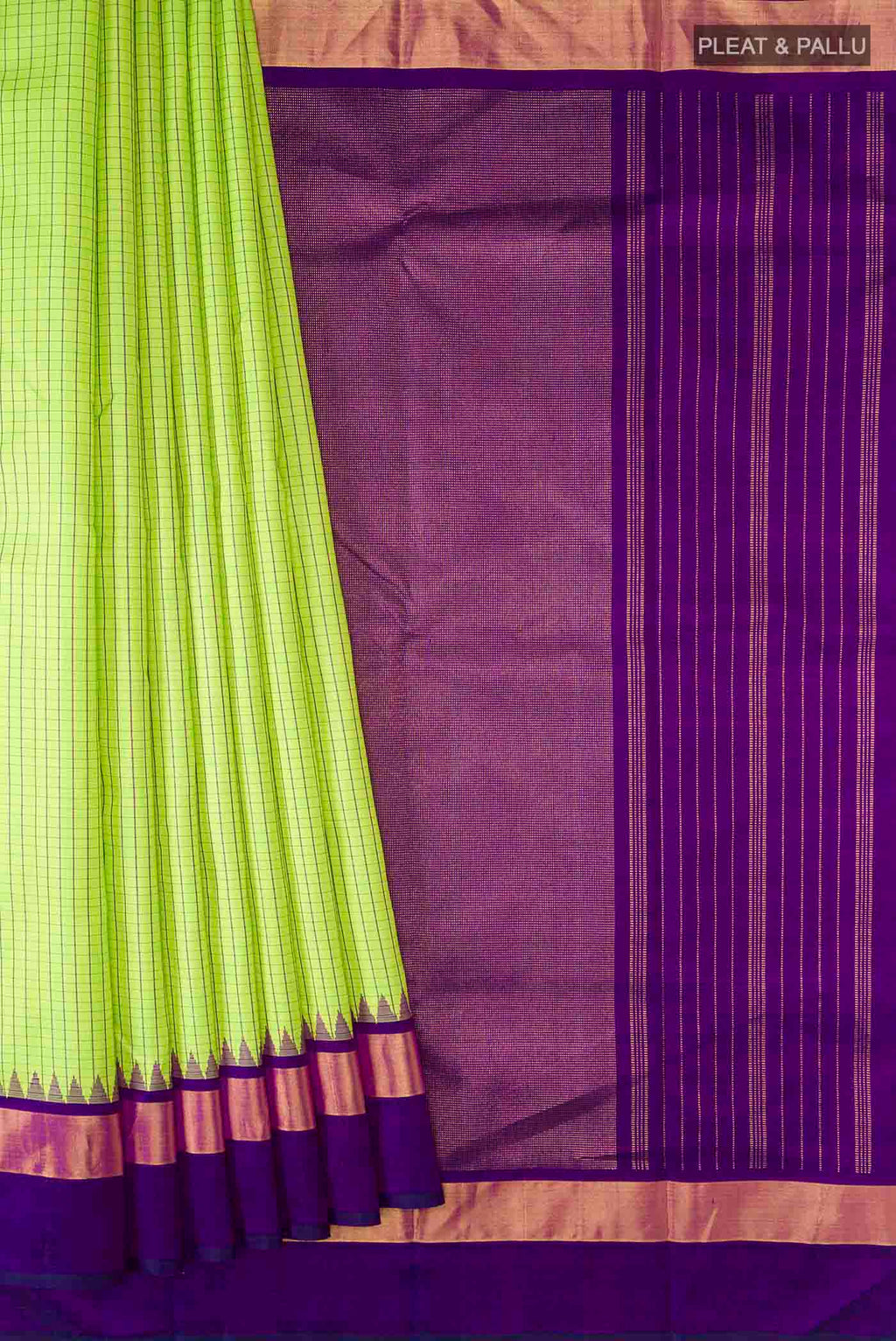 pleats pallu