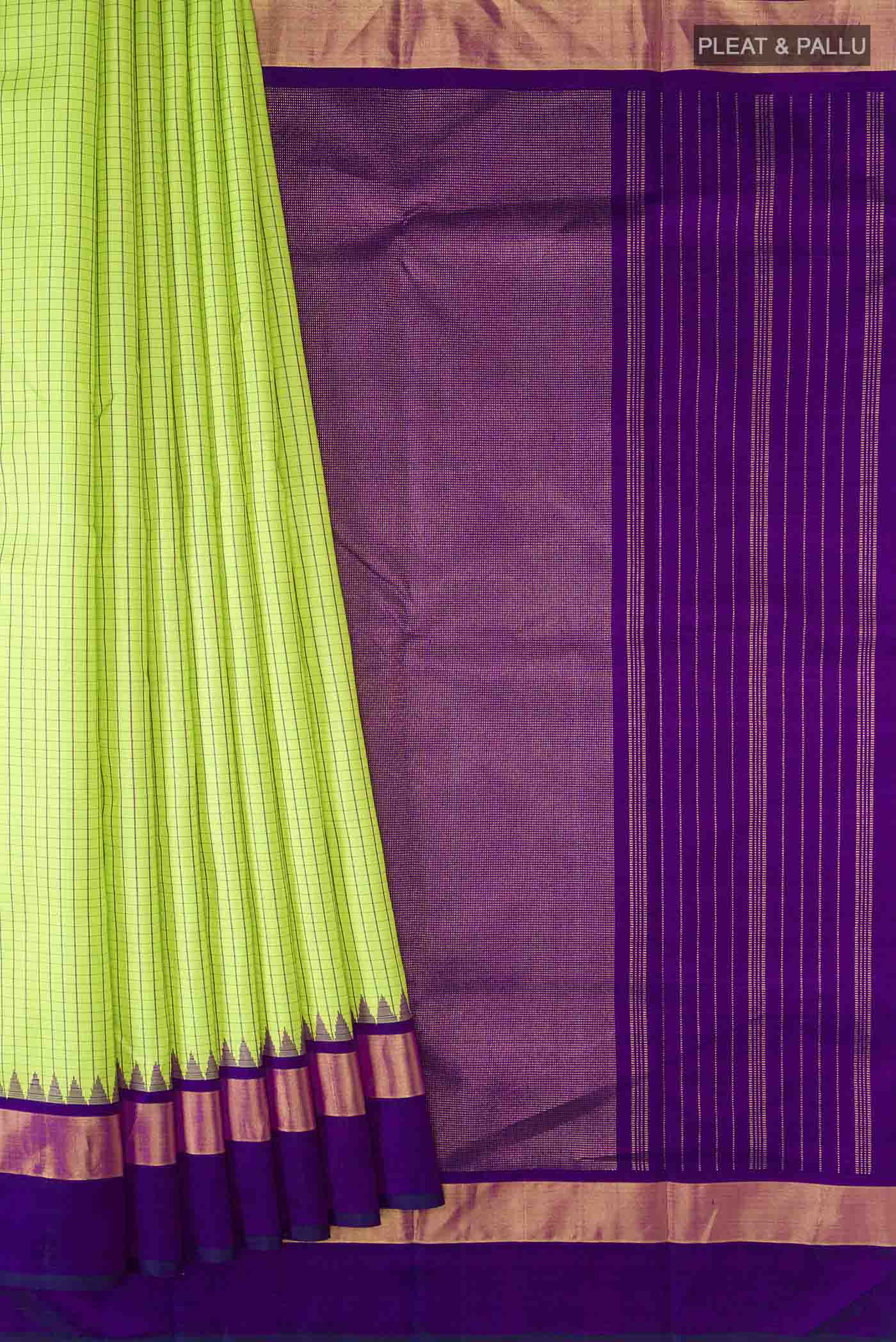 pleats pallu