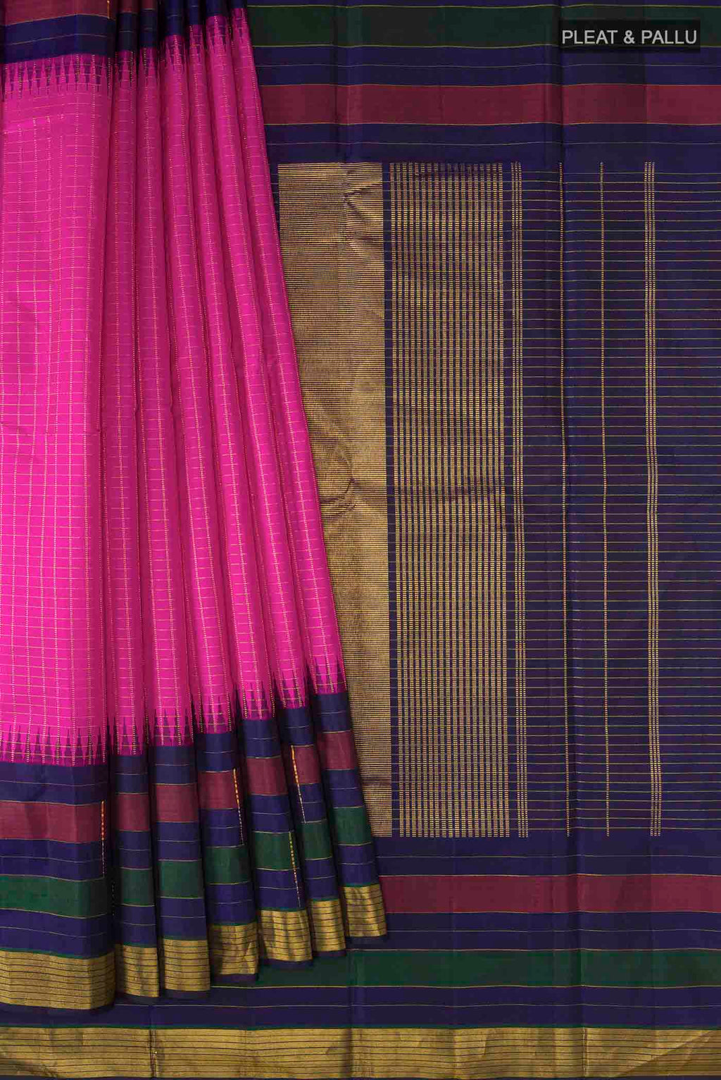 pleats pallu