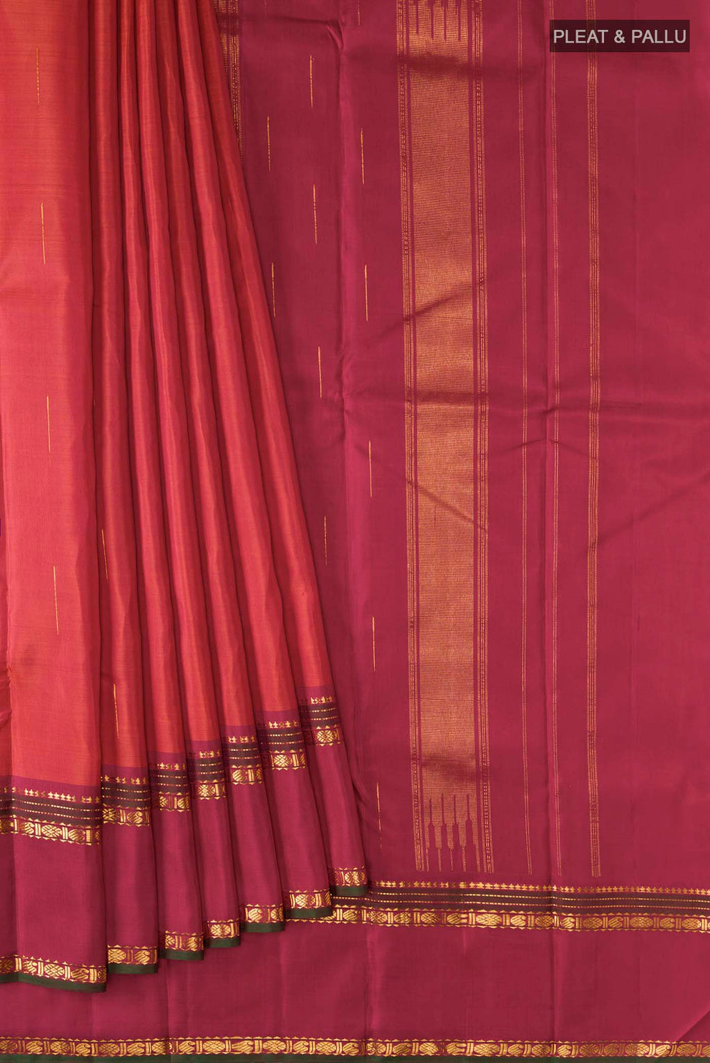 pleats pallu