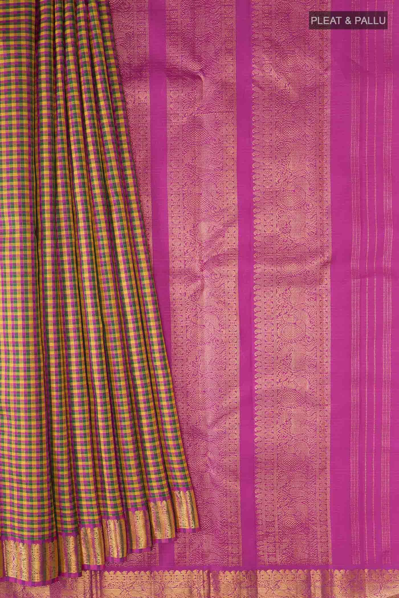 pleats pallu