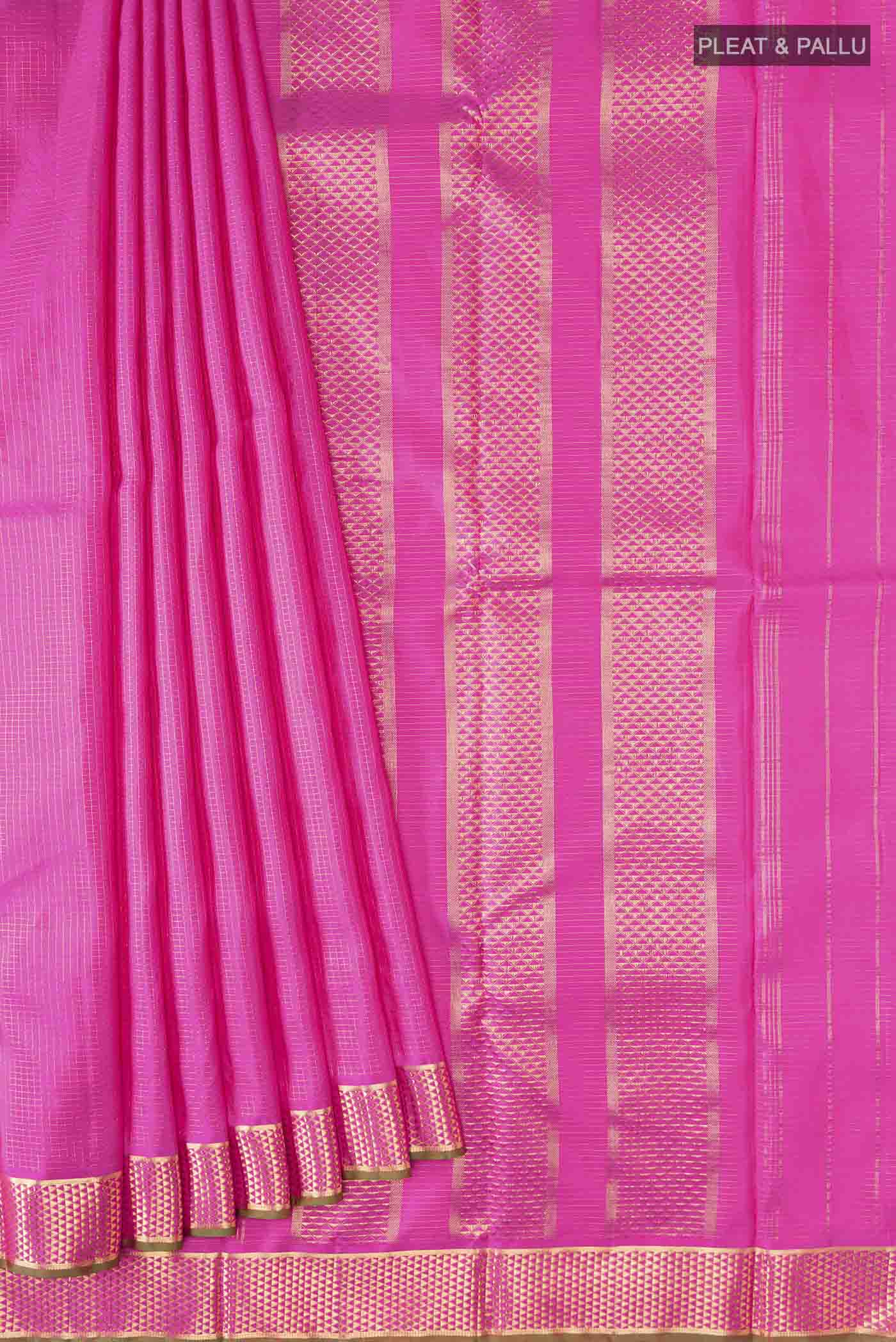 pleats pallu