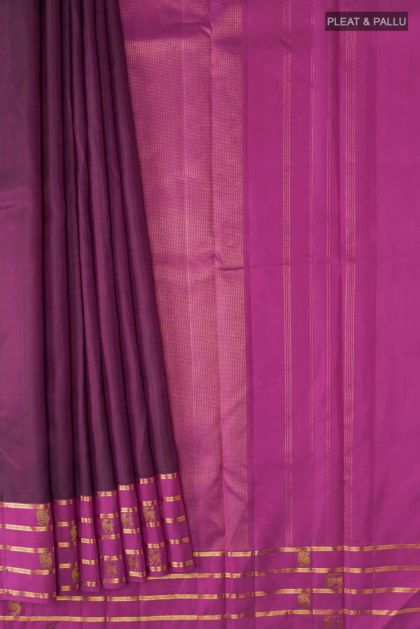 pleats pallu