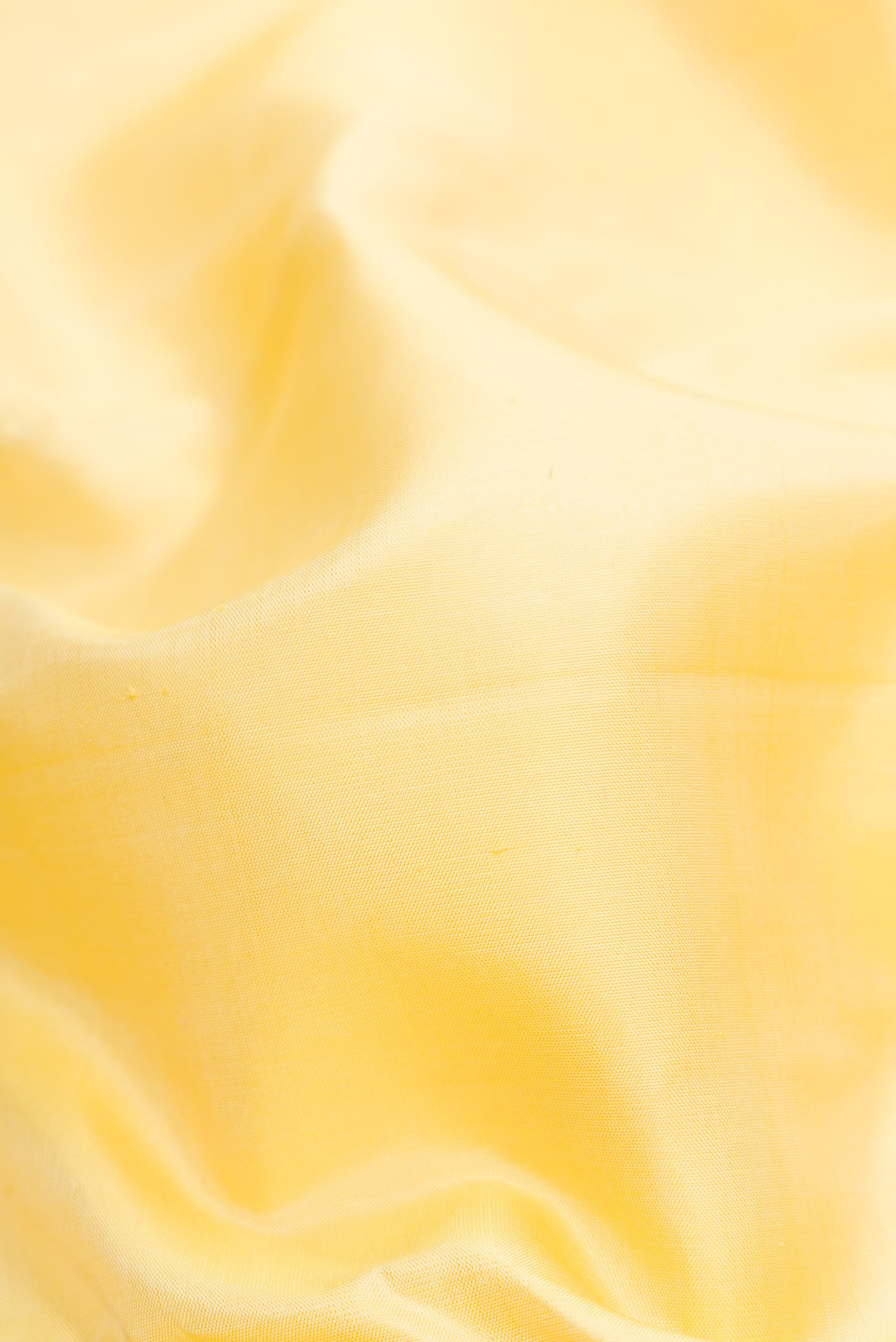 Close up of Sandal Dual Tone Kanjivaram Silk Saree with Plain Body and Zari Border.  displaying folds