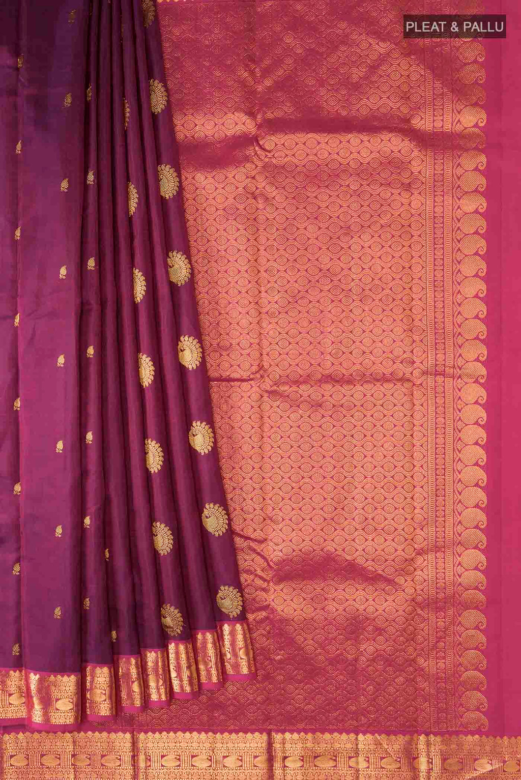 pleats pallu