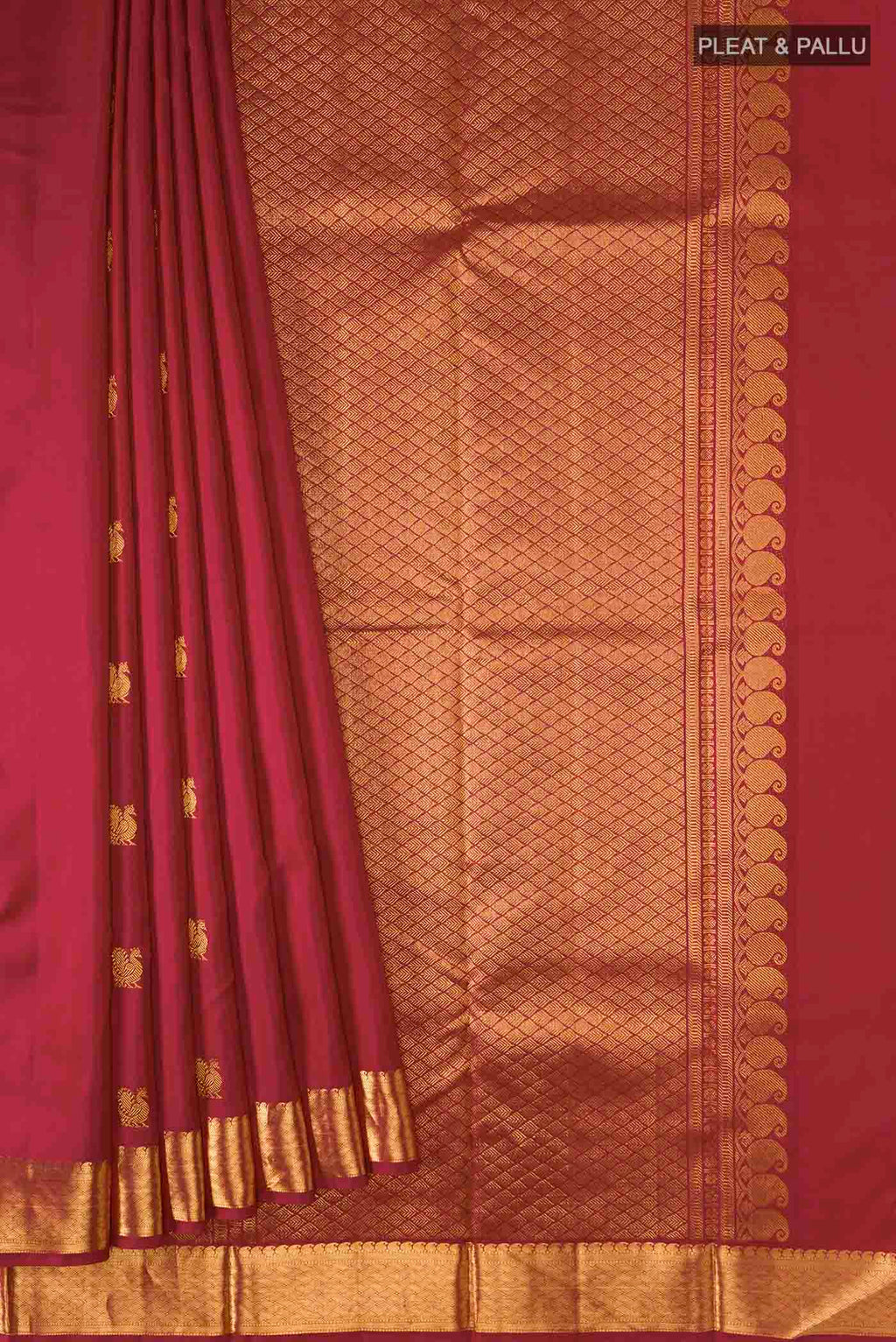 pleats pallu