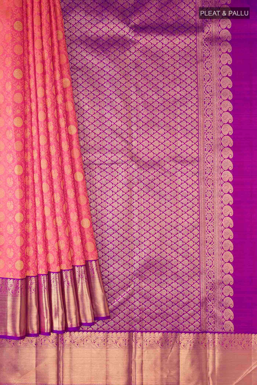 pleats pallu