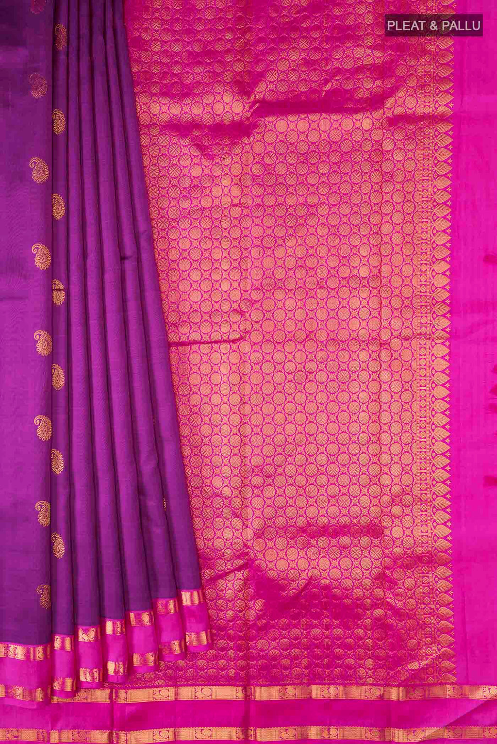 pleats pallu