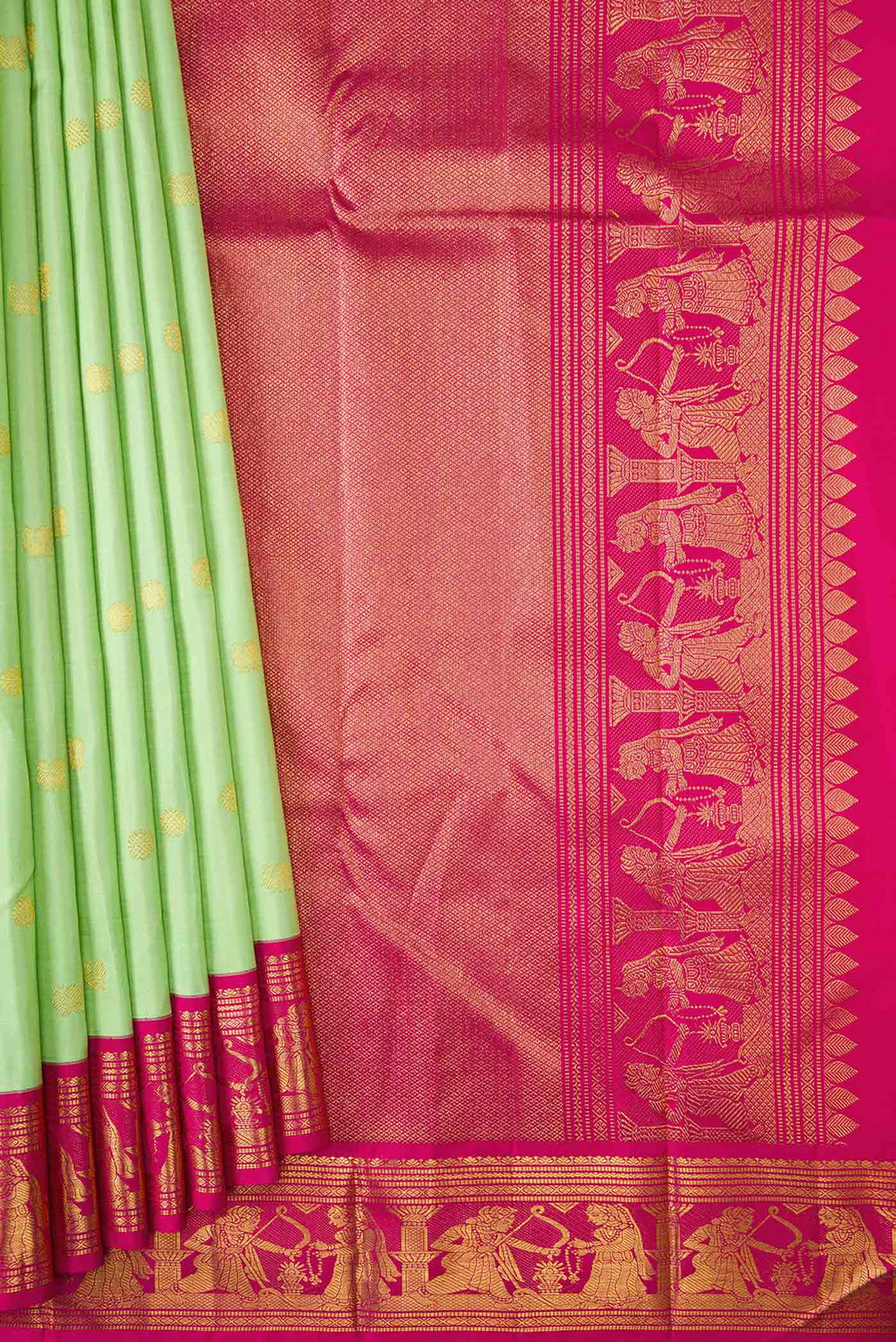 pleats pallu