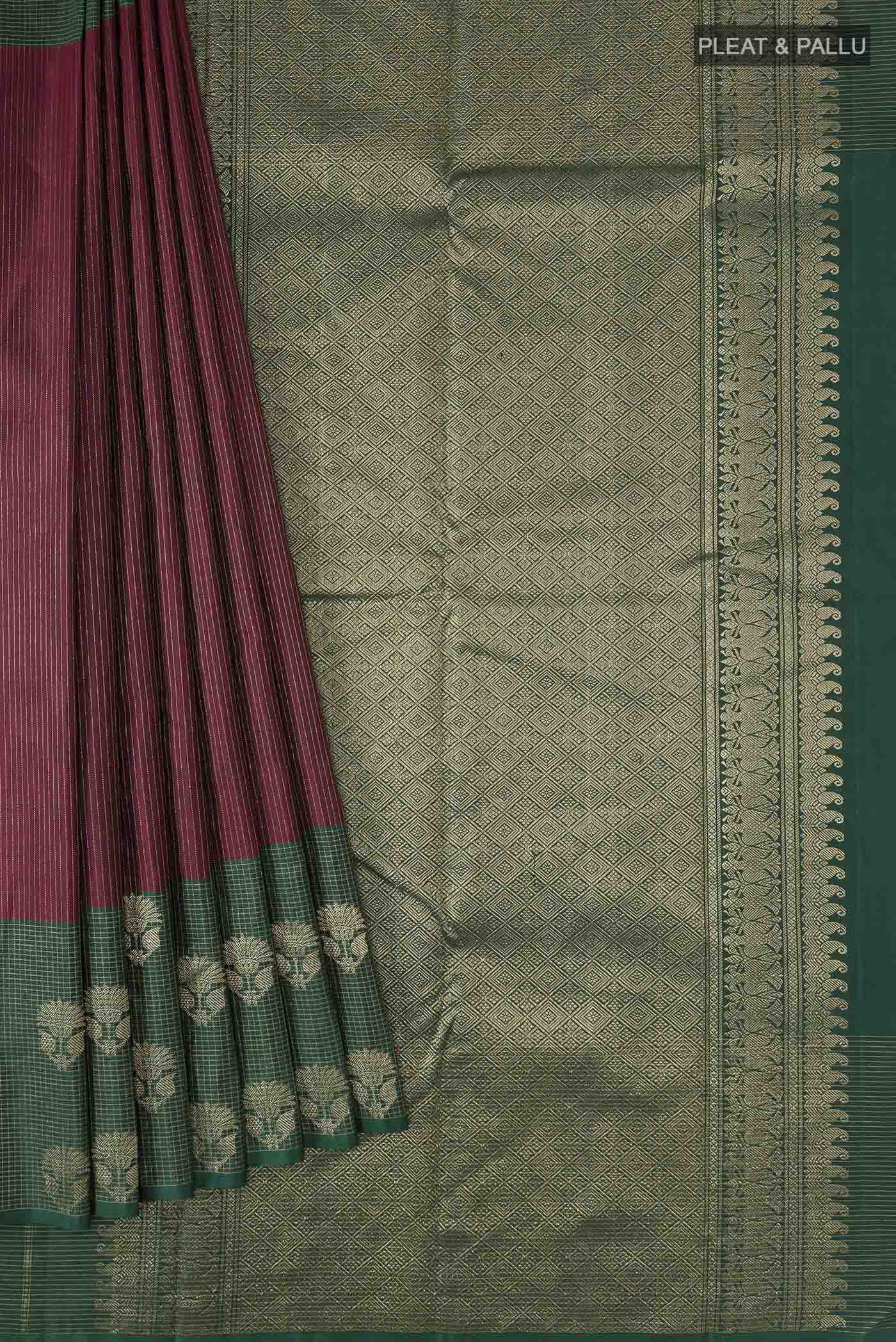 pleats pallu