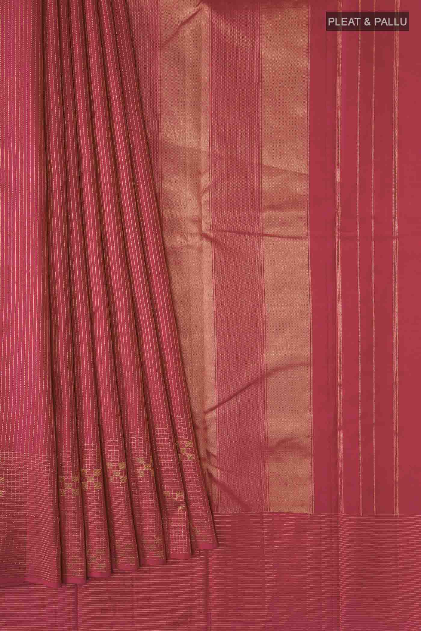 pleats pallu