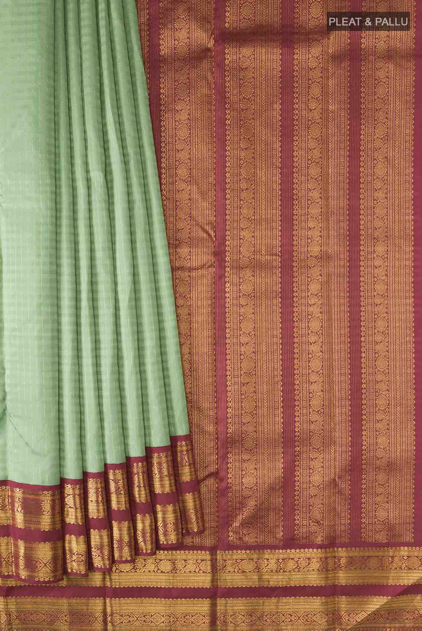 pleats pallu