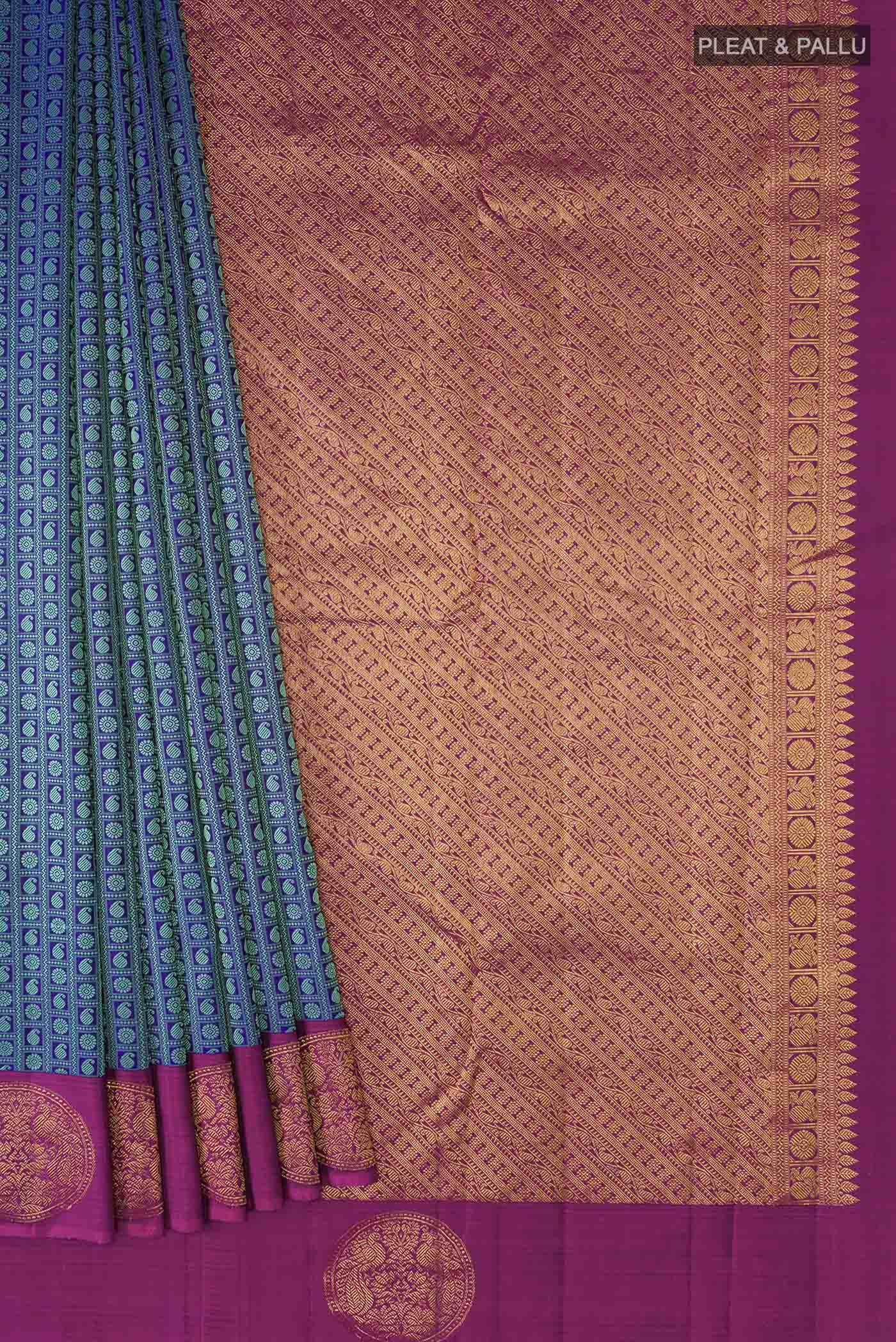 pleats pallu