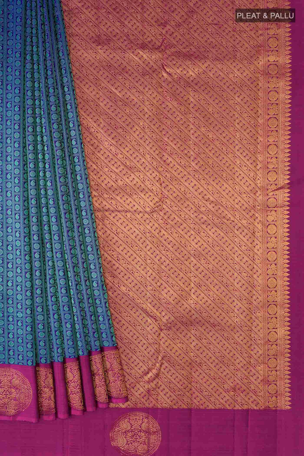 pleats pallu