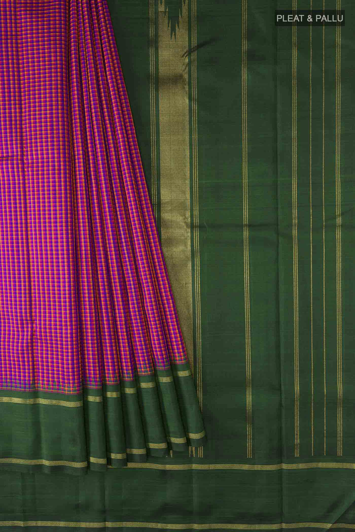 pleats pallu