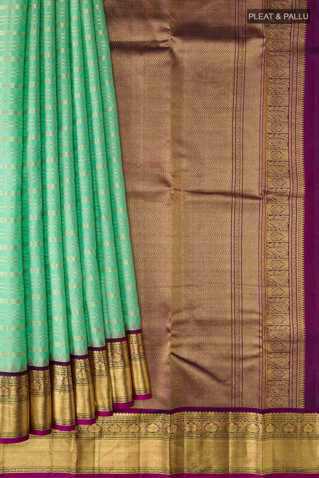 pleats pallu