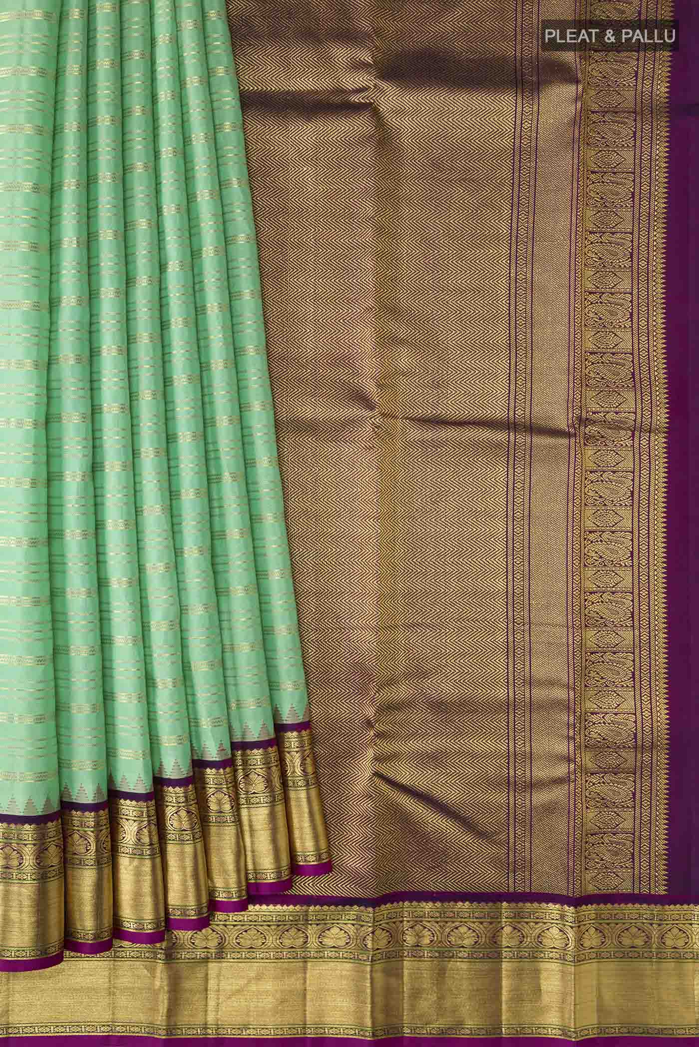 pleats pallu