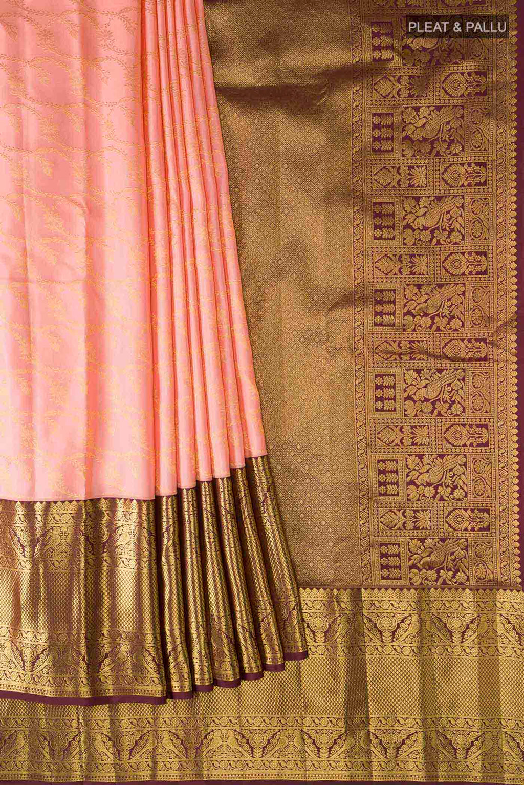 pleats pallu