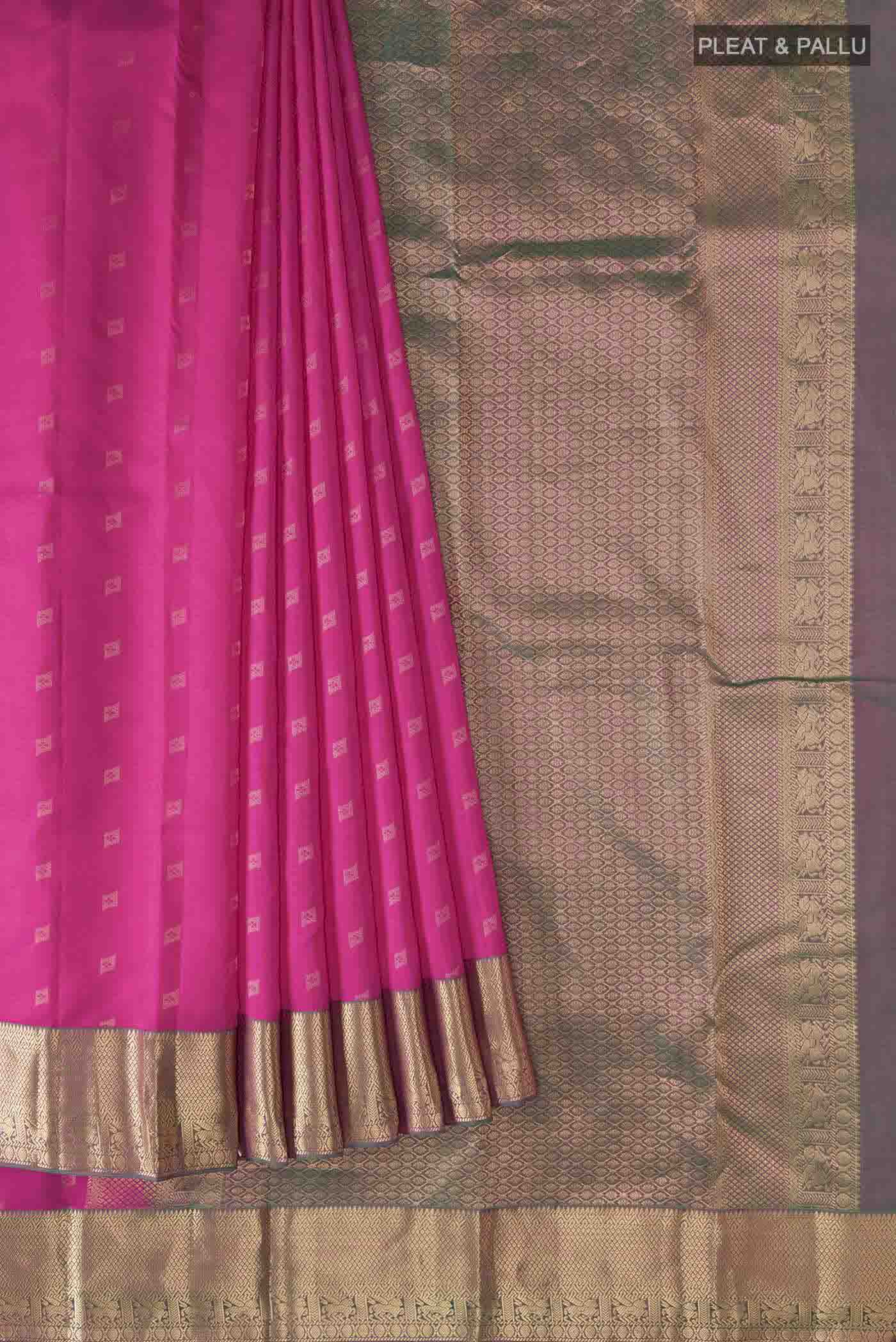 pleats pallu