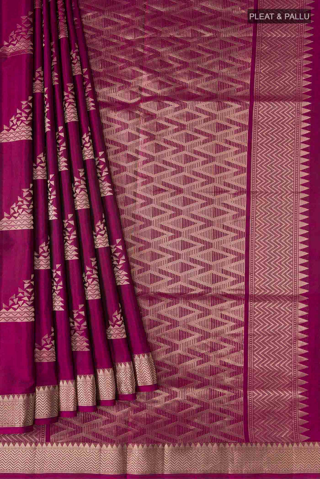 pleats pallu