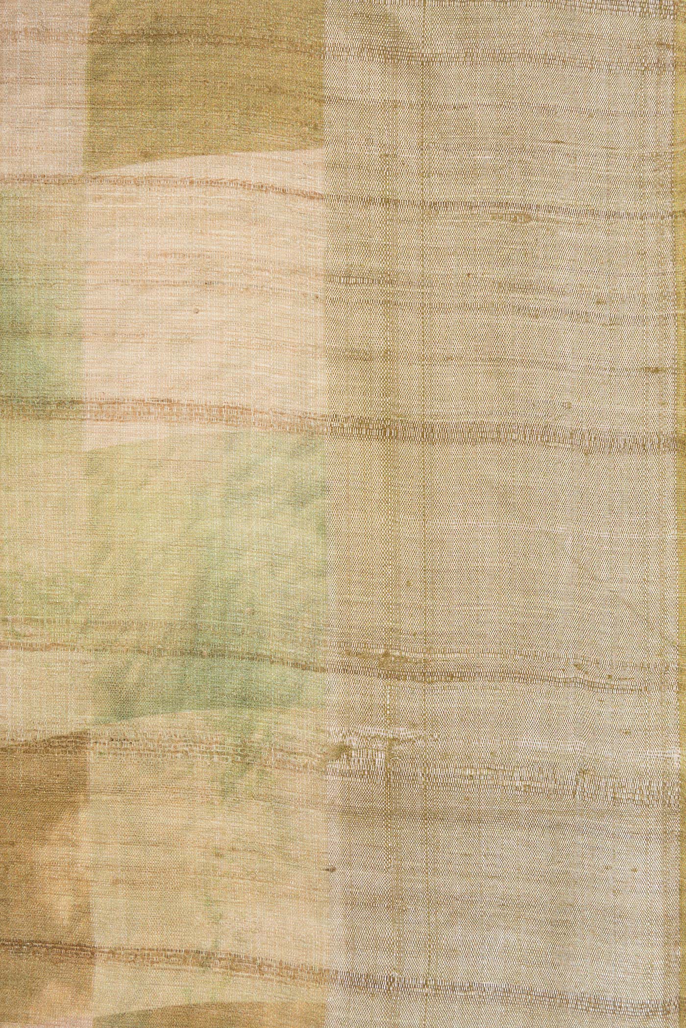 Border image of Pista Green Dual Tone Tussar Silk Saree with Checked design on the body and Zari Border. 