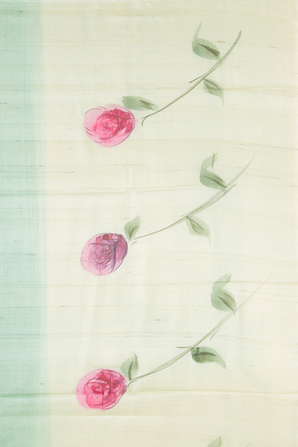 Border image of Pista Green Dual Tone Tussar Silk Saree with Plain Body and Fancy Border. 