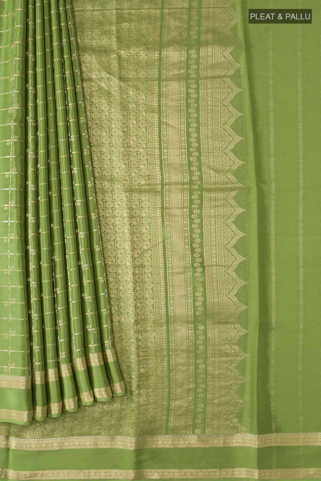 pleats pallu