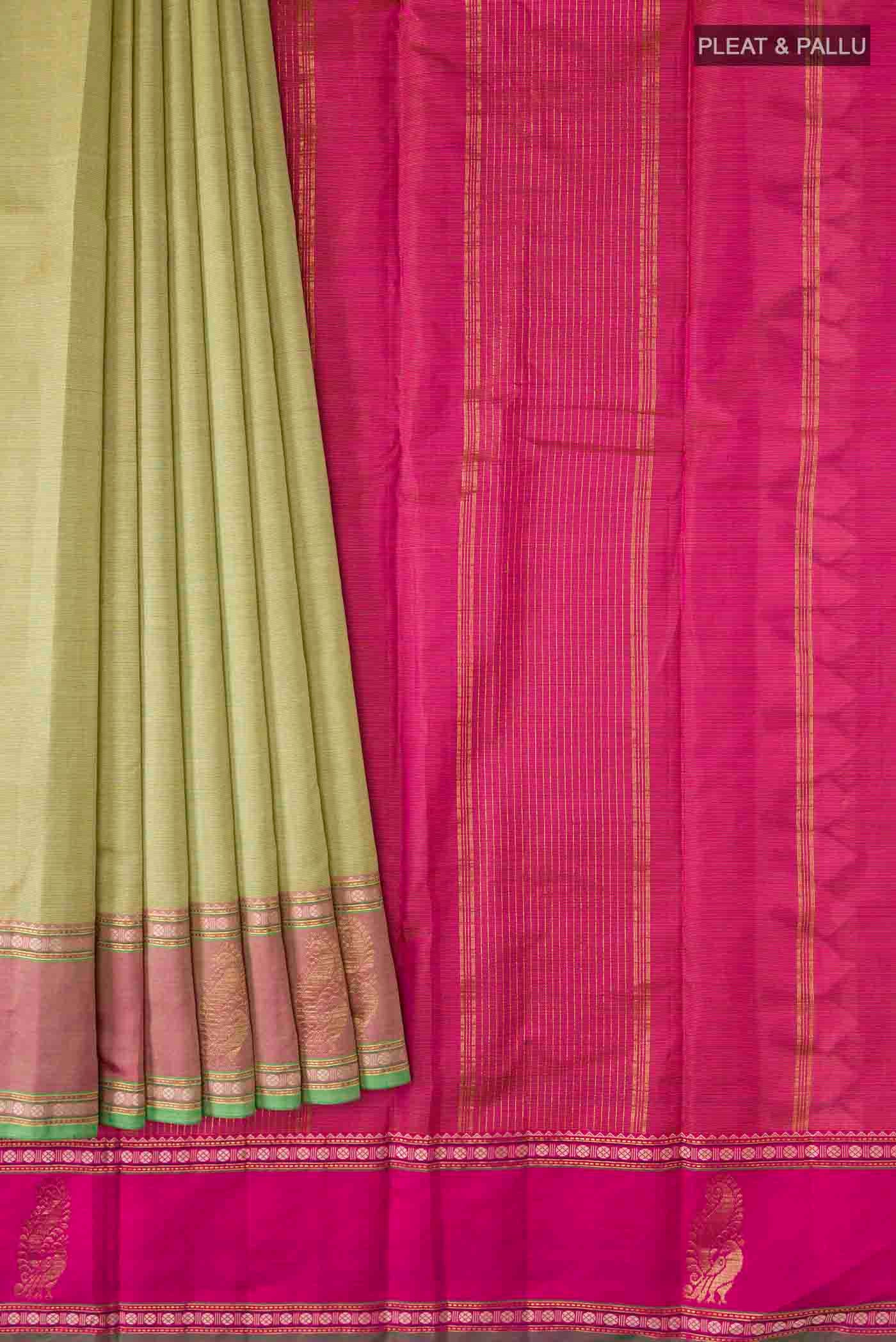 pleats pallu