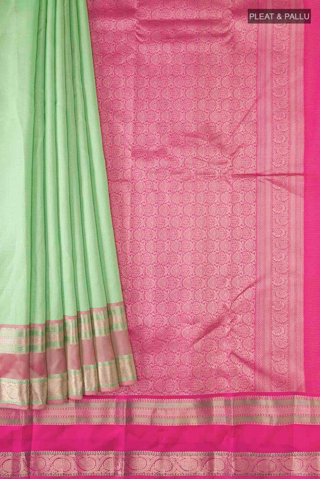 pleats pallu