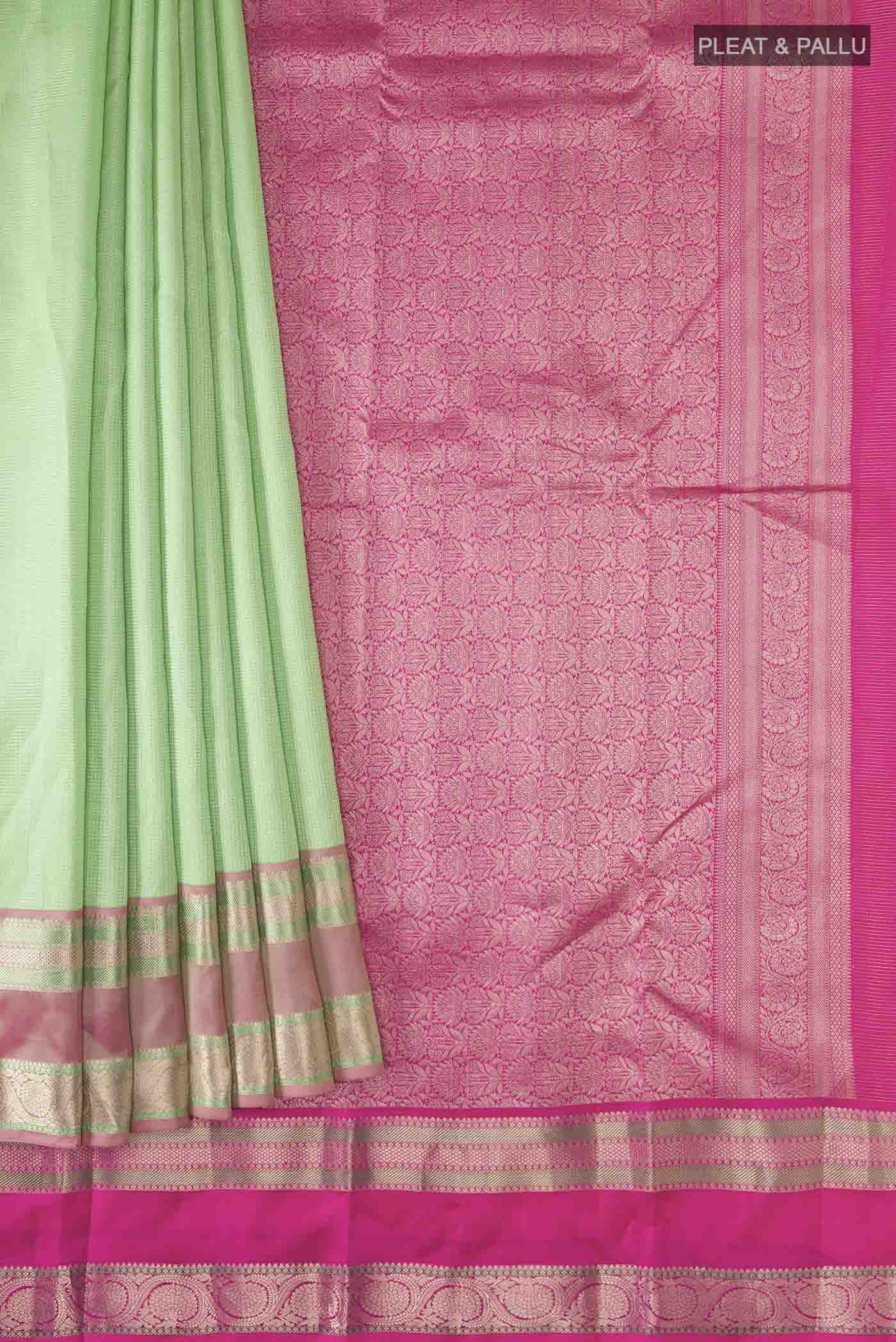 pleats pallu