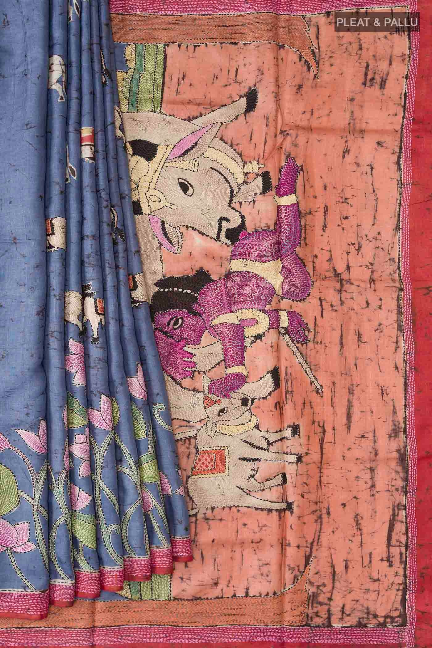 pleats pallu