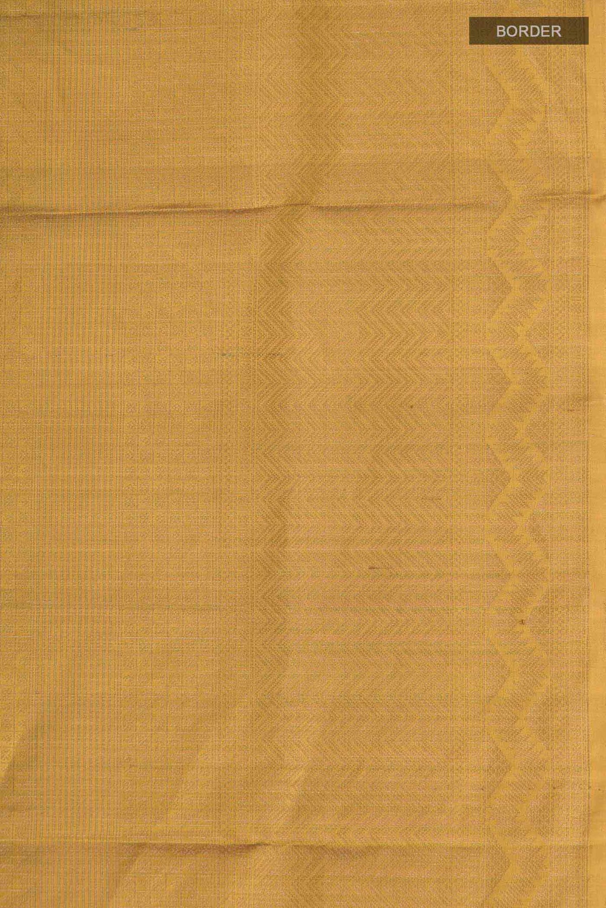 Border image of Mustard Soft Silk Saree with Zari Brocade on the body and Zari Border