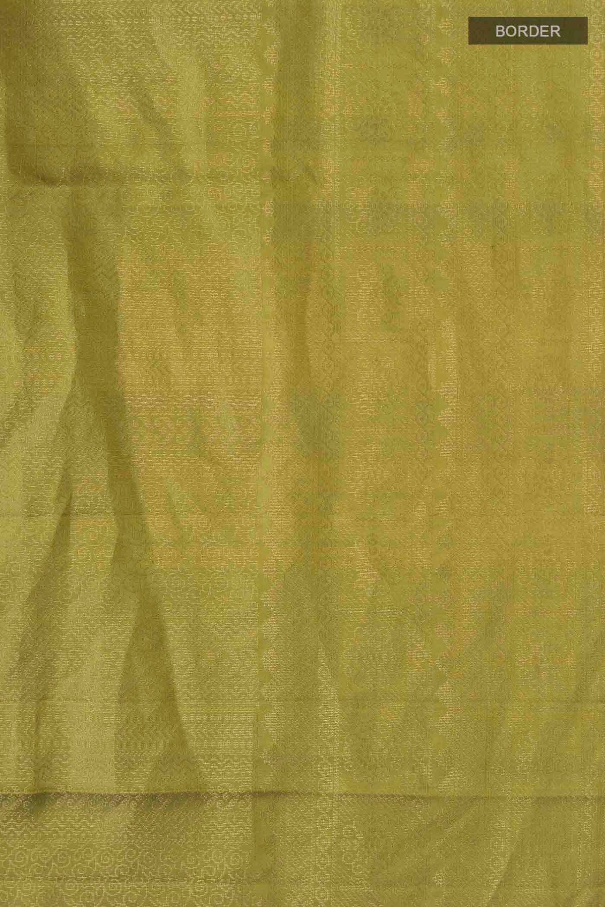 Border image of Green Soft Silk Saree with Zari Brocade on the body and Zari Border