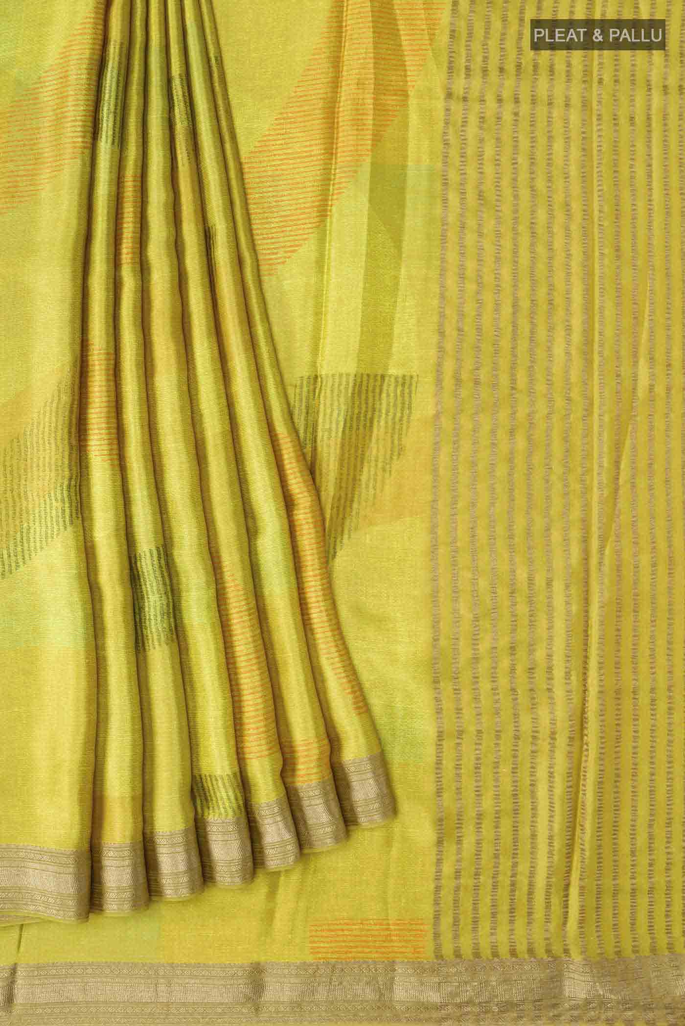 pleats pallu