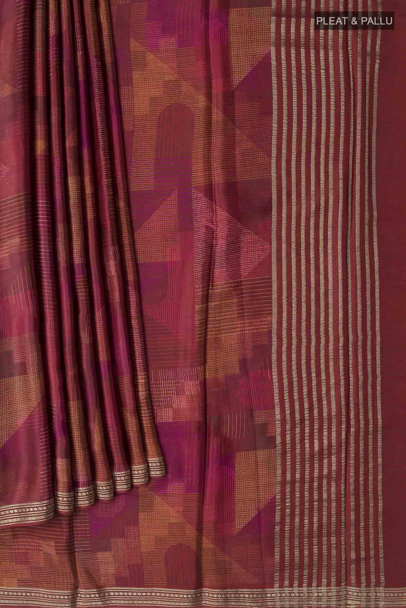 pleats pallu