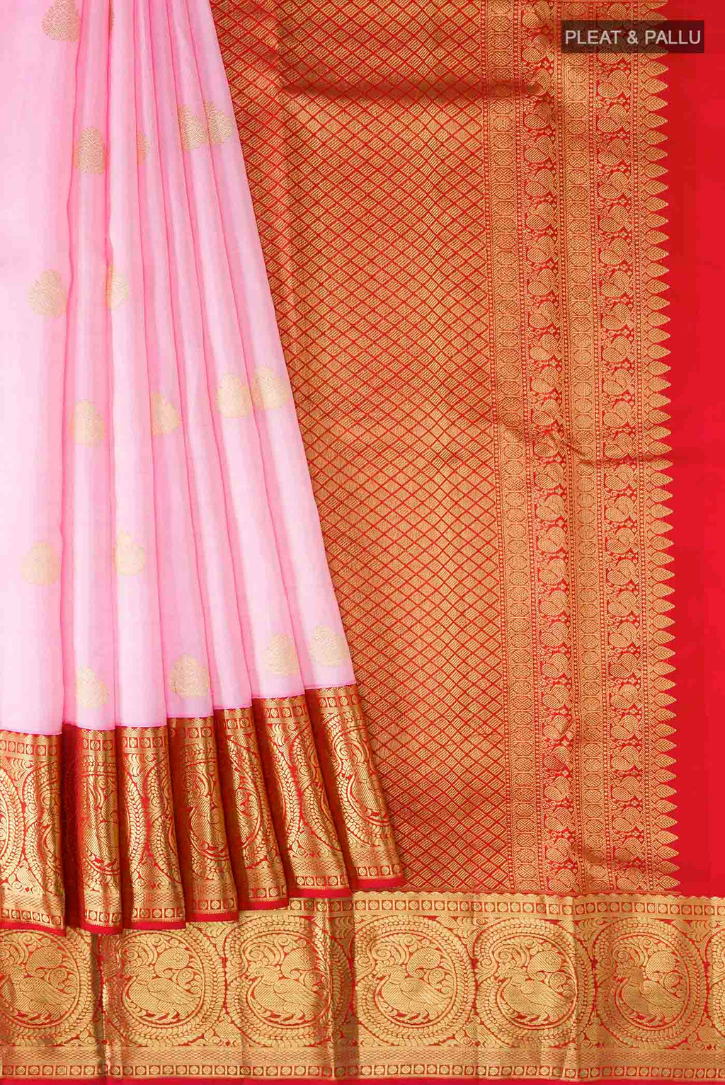 pleats pallu