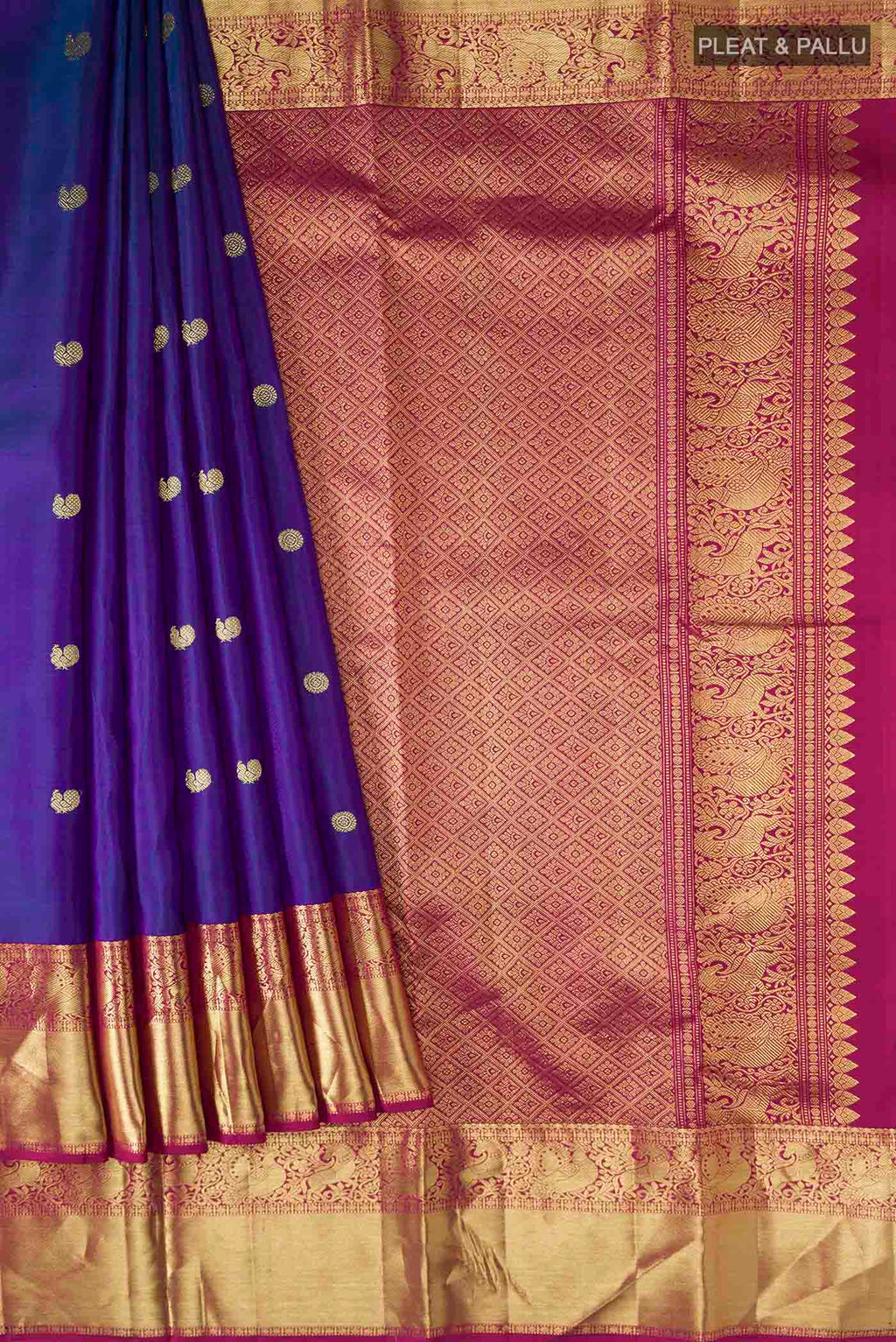 pleats pallu