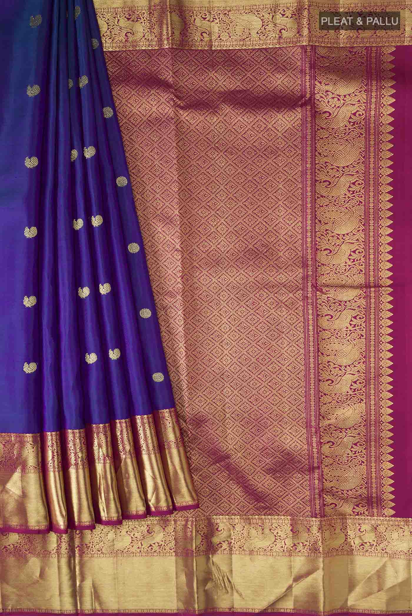 pleats pallu